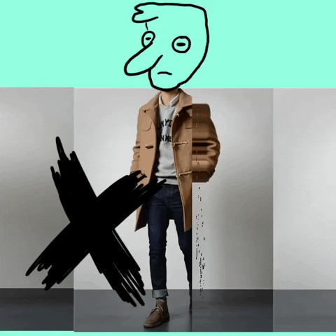 lookbook this is not correct GIF by zapatoverde
