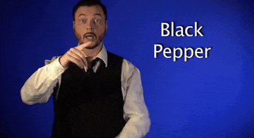 black pepper asl GIF by Sign with Robert