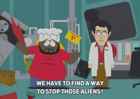 scared chef GIF by South Park 