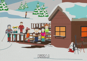 log cabin skiing GIF by South Park 