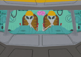 aliens spaceship GIF by South Park 