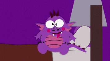 creature purple dragon GIF by South Park 