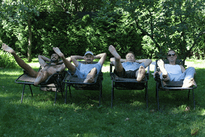 dmitrybredikhin fun summer friends garden GIF