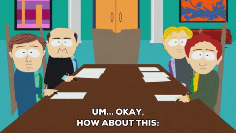 table meeting GIF by South Park