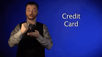 credit card asl GIF by Sign with Robert