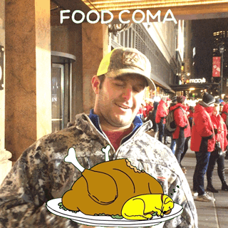 Easton Corbin Food Coma GIF by The 94th Annual Macy’s Thanksgiving Day Parade