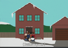 snow Standing outside GIF by South Park 