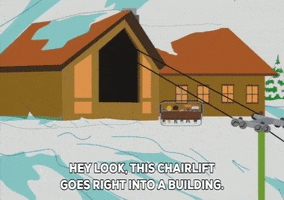 ski lift GIF by South Park 