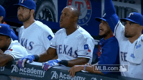 Texas Rangers Wow GIF by MLB - Find & Share on GIPHY