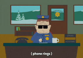 officer barbrady talking GIF by South Park 