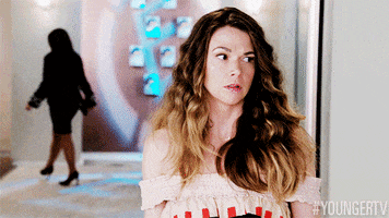 scared tv land GIF by YoungerTV