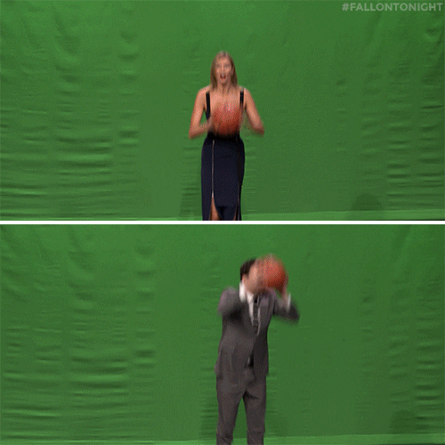 karlie kloss basketball GIF by The Tonight Show Starring Jimmy Fallon