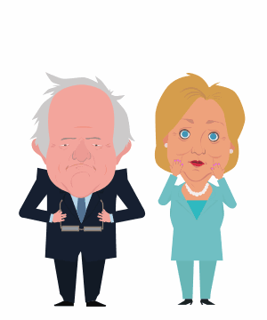 cartoon hillary clinton gifs