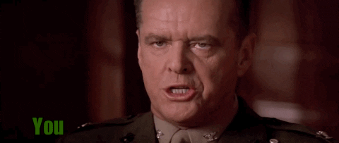 jack nicholson you cant handle the truth GIF by Top 100 Movie Quotes of All Time