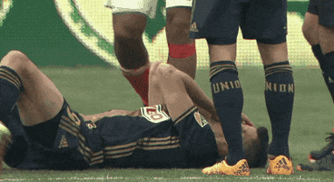 injury laying down GIF by Philadelphia Union