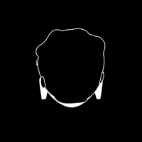 Black And White Head GIF by Kevin Hong