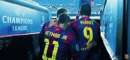 messi neymar messi suarez GIF