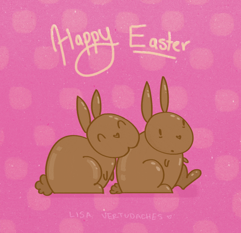 Giphy - Easter Bunny Animation GIF by Lisa Vertudaches