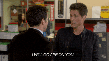 Fox Tv I Will Go Ape On You GIF by The Grinder