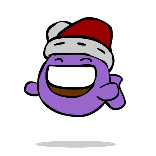 upstartthunder animation christmas fish upstartthunder GIF
