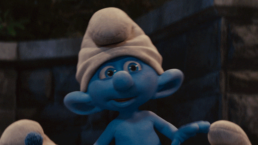 The Smurfs funny animation happy cute GIF