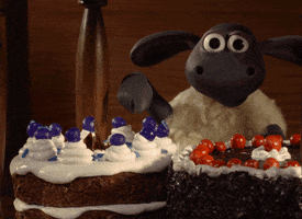 cake baking GIF by Shaun the Sheep