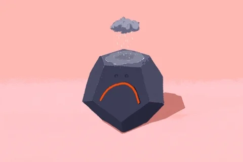 user selected gif to show the mood of gloomy