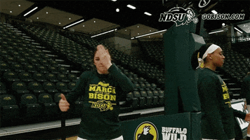 College Basketball Dancing GIF by NDSU Athletics
