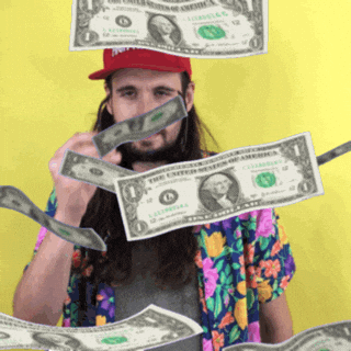Make It Rain Money GIF by Tacocat - Find & Share on GIPHY