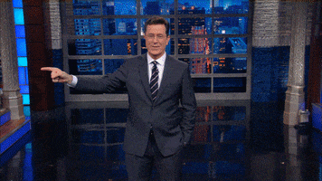 stephen colbert laughing GIF by The Late Show With Stephen Colbert