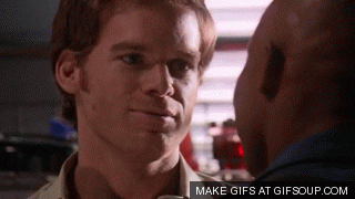 knack dexter doakes headbutt i own you GIF