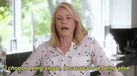 Feminism I Choose Being Single Because I Love Being Alive GIF by Chelsea Handler - Find & Share on GIPHY