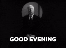 Alfred Hitchcock Good Evening GIF