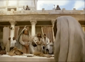 Jesus Flipping Tables GIF