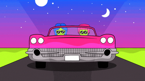 driving car animated gif