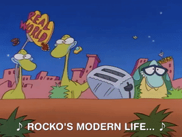 rockos modern life nicksplat GIF
