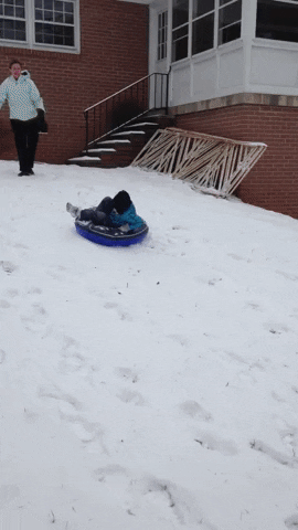 snow tube gif