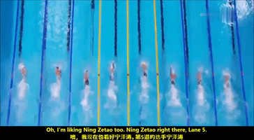 ning zetao swimming GIF