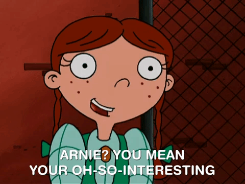 An animated gif poking fun at the phrase almost identical