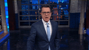 stephen colbert fuck trump GIF by The Late Show With Stephen Colbert