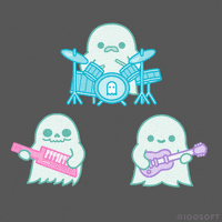 New Wave Ghost GIF by 100% Soft