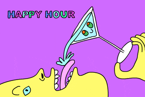 Happy Hour Drinks GIF by GIPHY Studios Originals