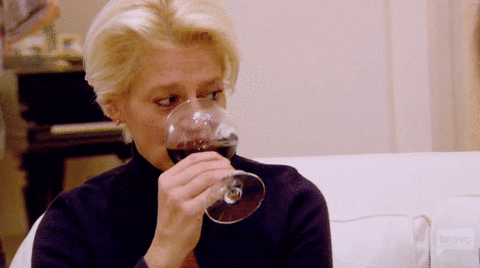 pretending to care real housewives GIF