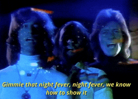 gimmie that night fever night fever we know how to show it GIF by Bee Gees