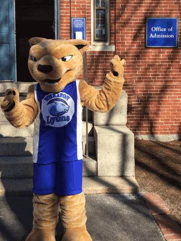 mascot dancing GIF by Wheaton College (MA)