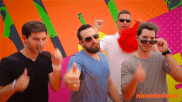 the dude perfect show thumbs up GIF by Kids Choice Sports 2017
