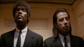martinborgman pulp fiction elevator quentin tarantino vincent GIF