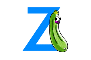 alphabet zucchini GIF by Salad for President