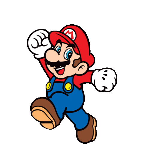 Mario Day Joy Sticker by GIPHY Gaming