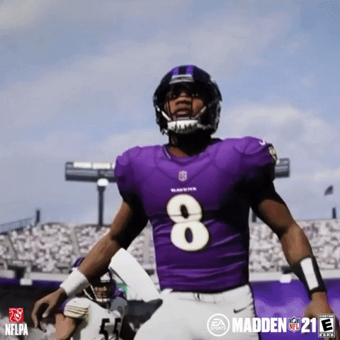 Lamar Jackson Reaction GIF by EA SPORTS MADDEN NFL - Find & Share on GIPHY